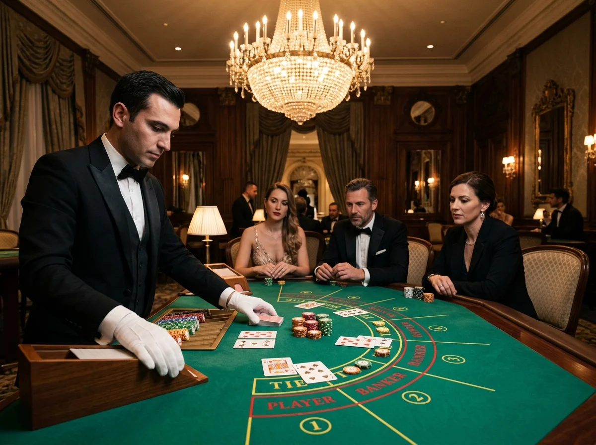 Baccarat live bord på Holyluck Casino