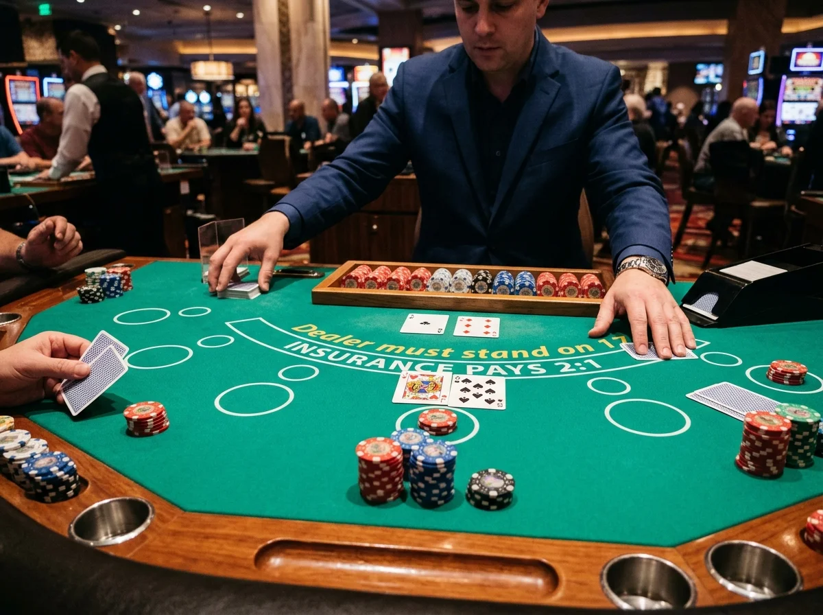 Blackjack live bord på Holyluck Casino